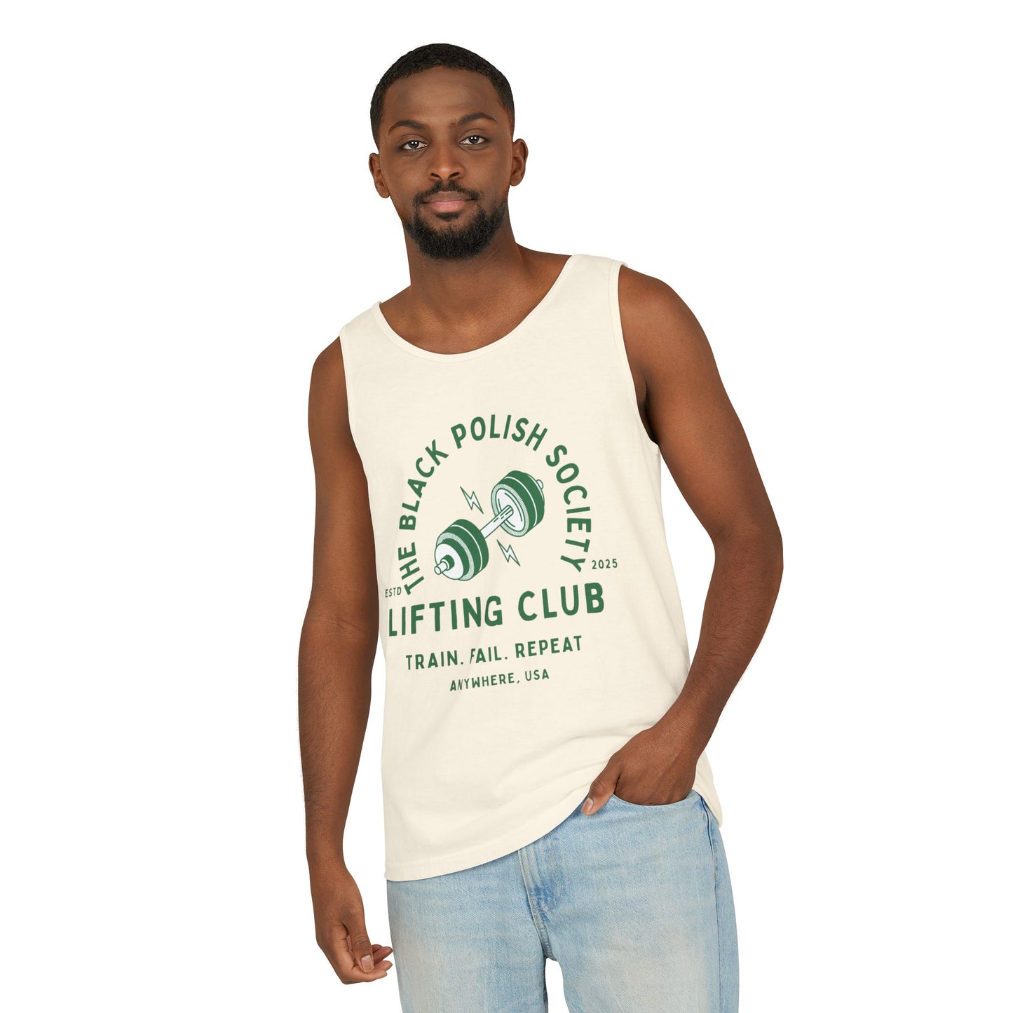 The Black Polish Society Lifting Club COMFY COTTON LINE Unisex Tank Top