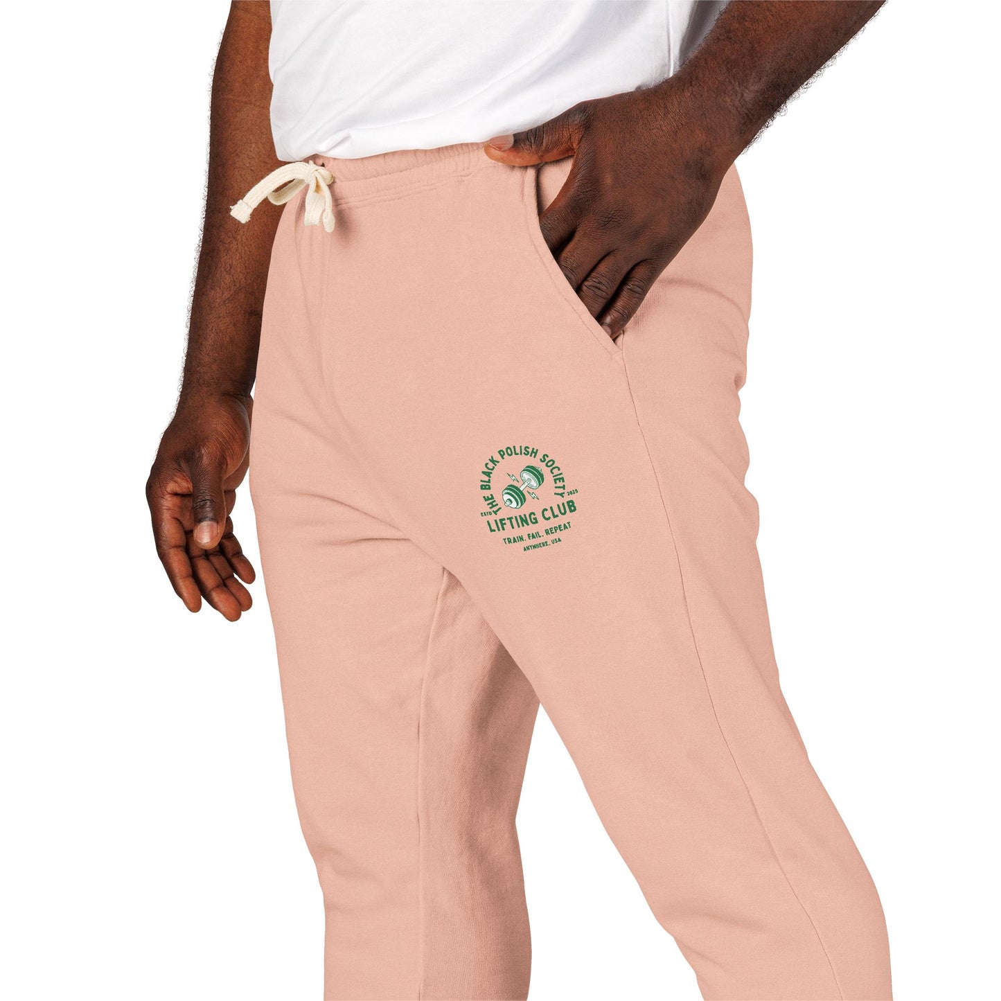 The Black Polish Society Lifting Club COMFY COTTON LINE Unisex Sweatpants