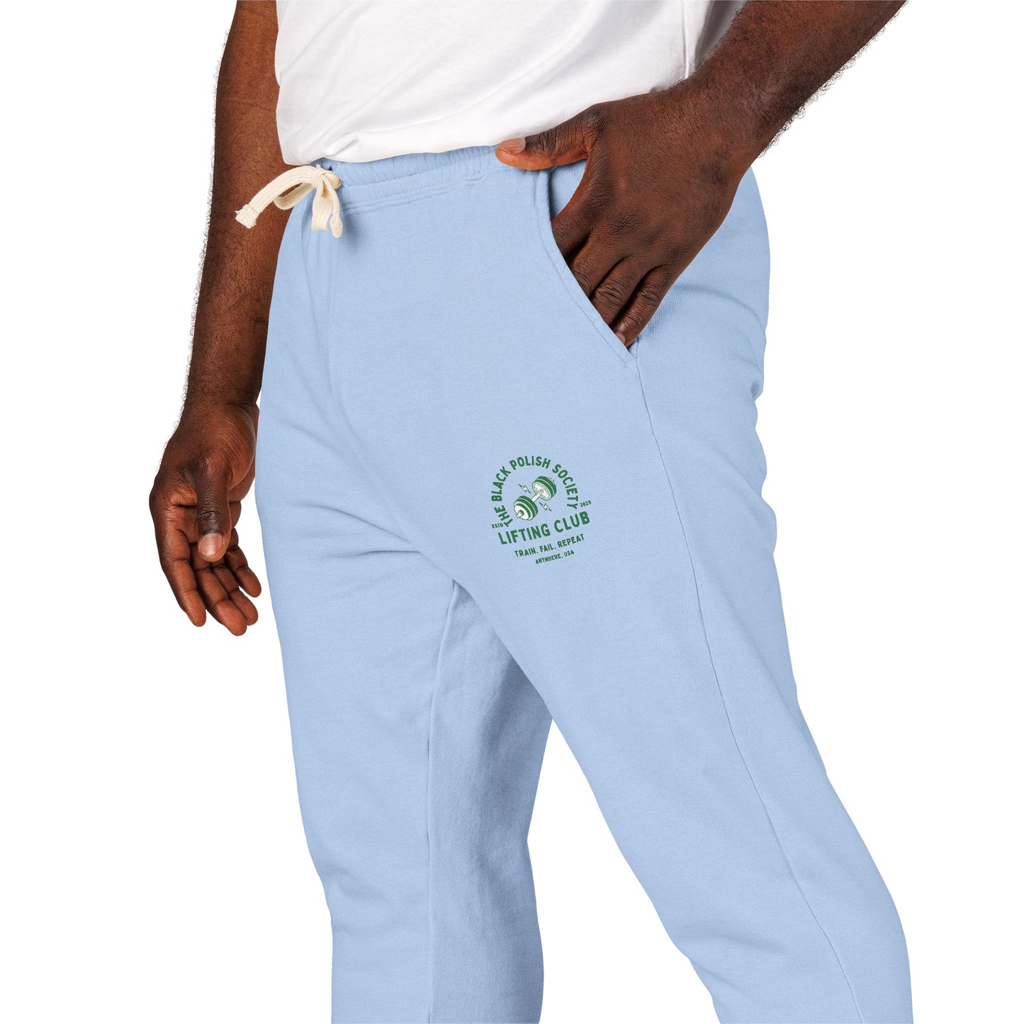 The Black Polish Society Lifting Club COMFY COTTON LINE Unisex Sweatpants