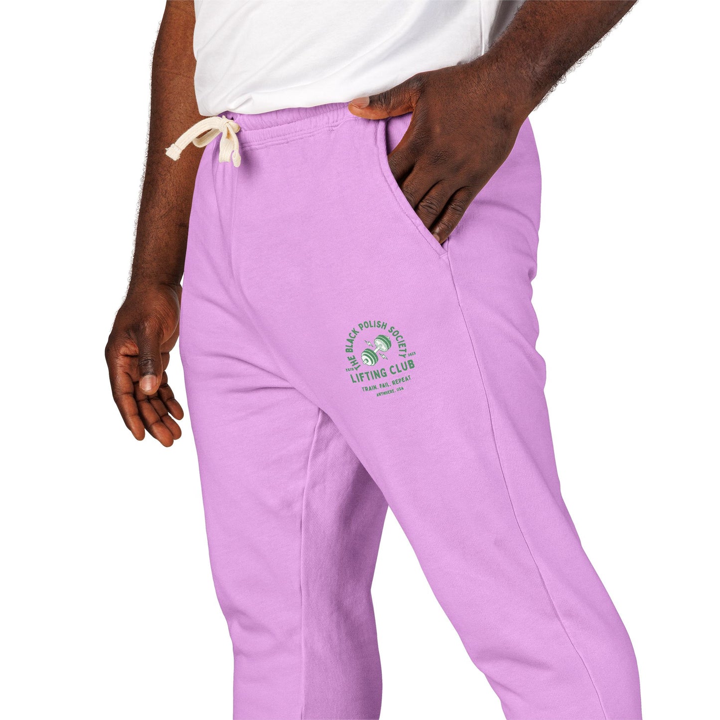 The Black Polish Society Lifting Club COMFY COTTON LINE Unisex Sweatpants