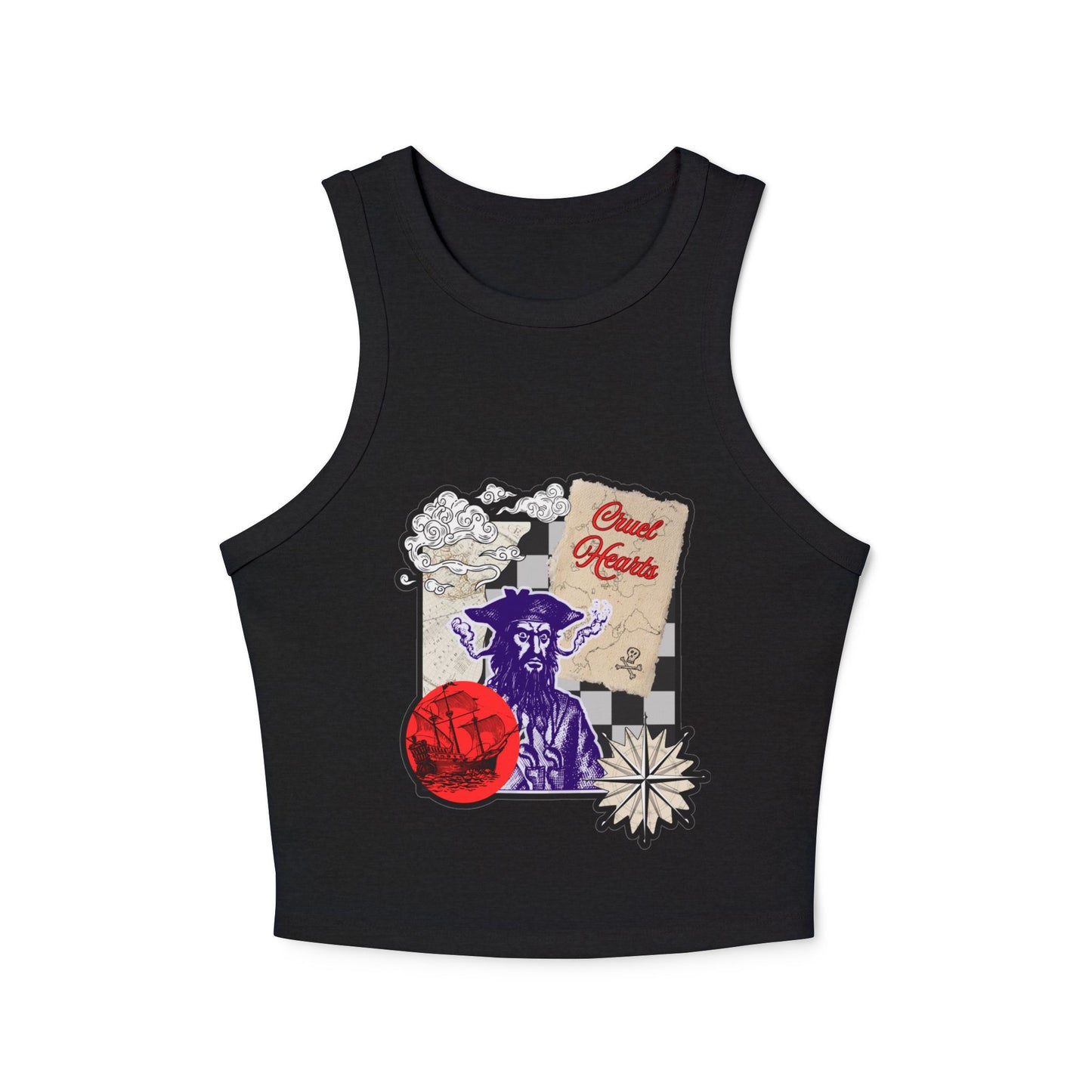 BLACK BEARD CROP TOP