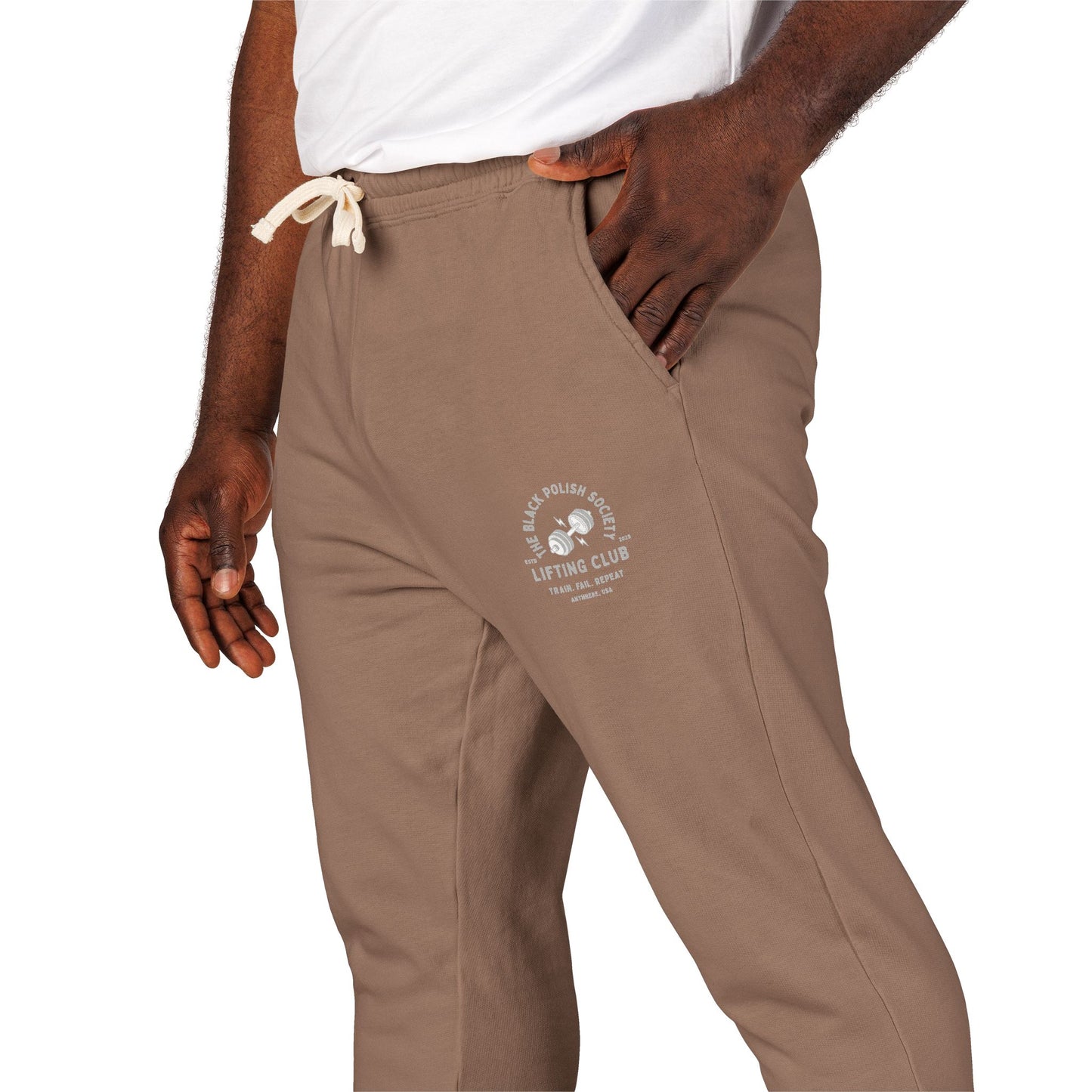 The Black Polish Society Lifting Club COMFY COTTON LINE Unisex Sweatpants