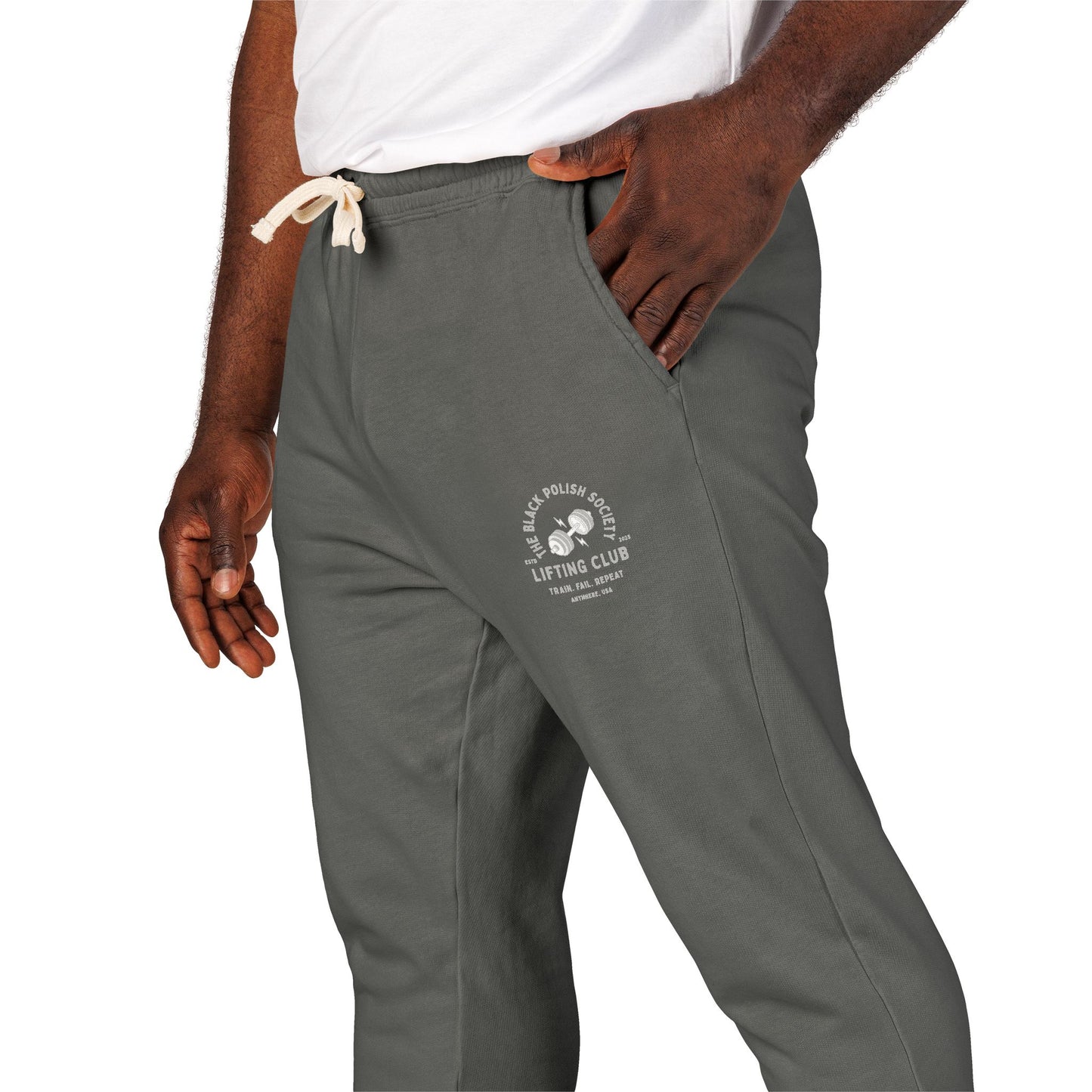 The Black Polish Society Lifting Club COMFY COTTON LINE Unisex Sweatpants