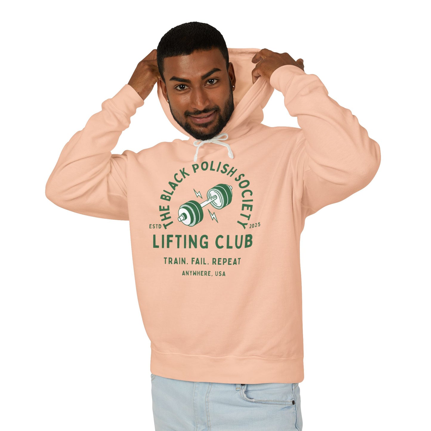 The Black Polish Society Lifting Club COMFY COTTON LINE Unisex Hoodie