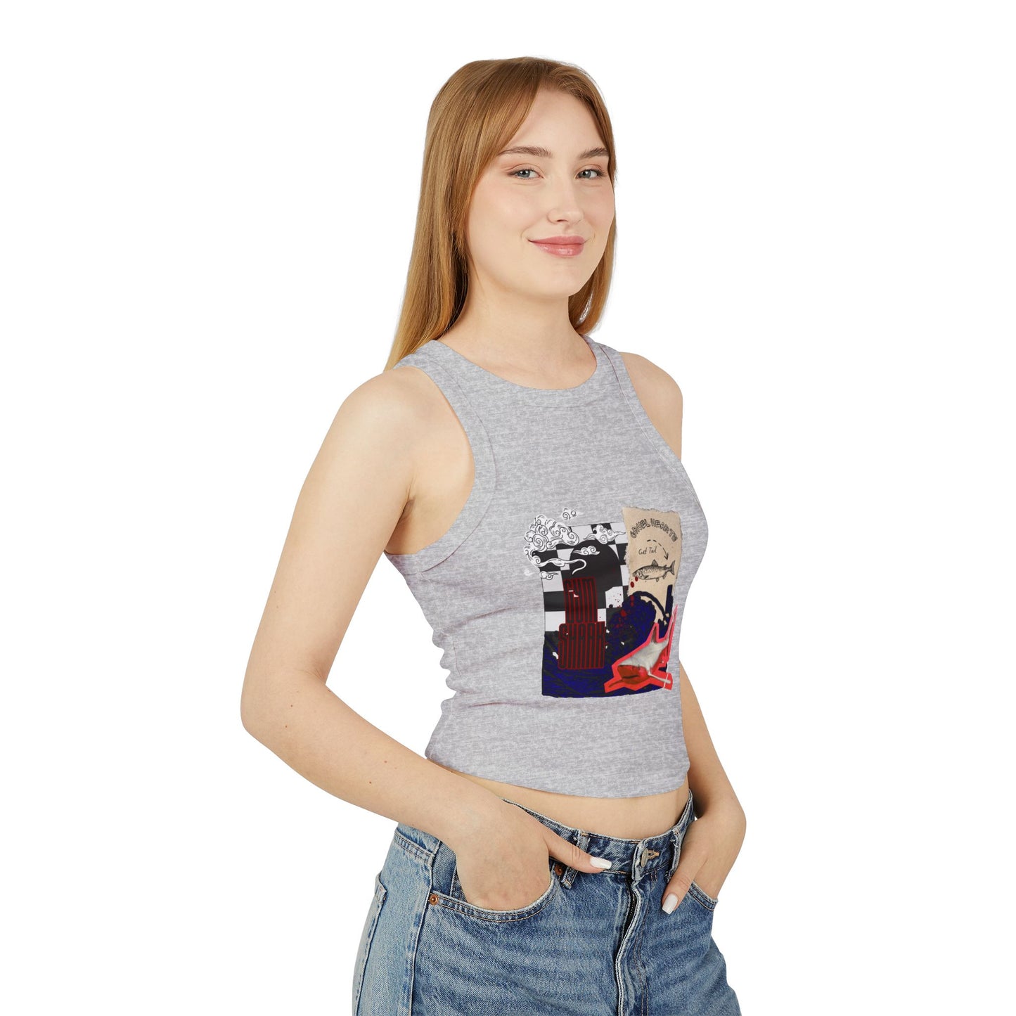 GYM SHARK CROP TOP