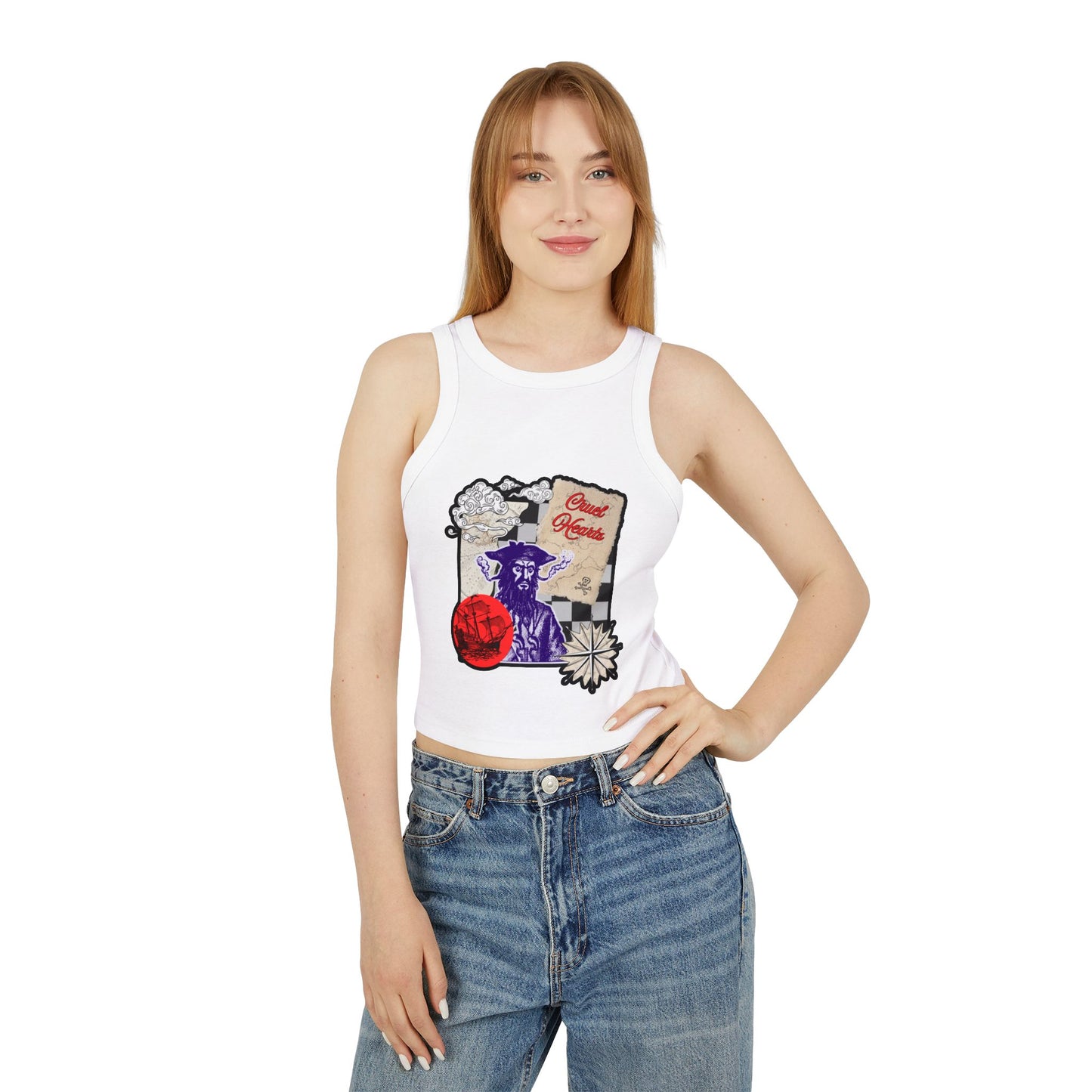 BLACK BEARD CROP TOP