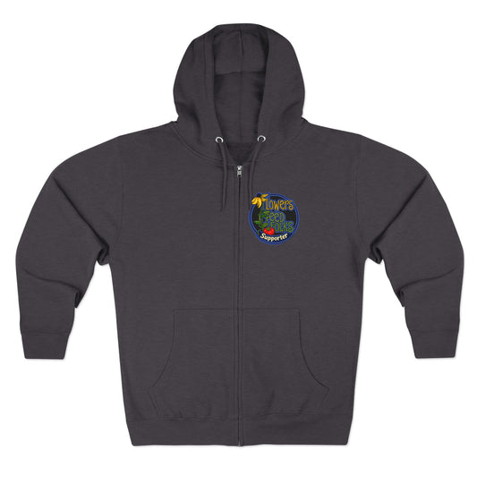 Flowers Feed Folks Zip Hoodie