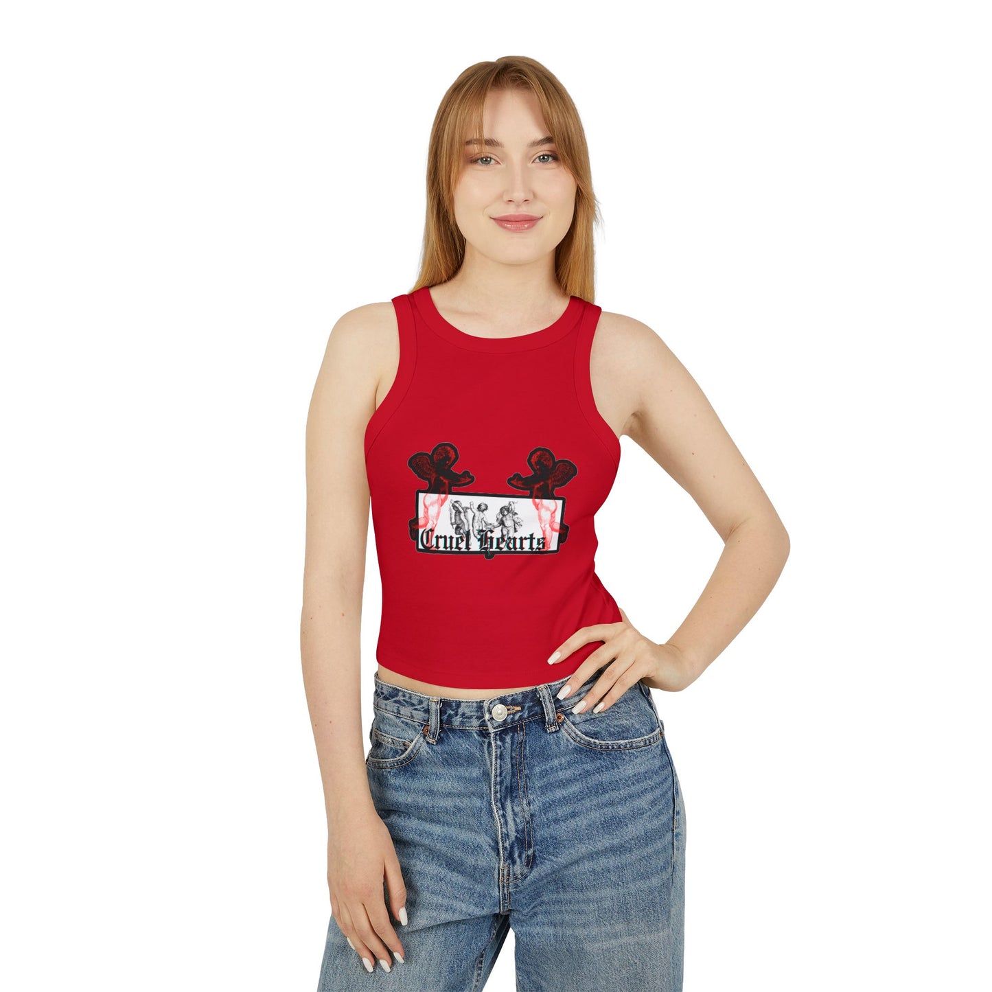RED CROP TOP