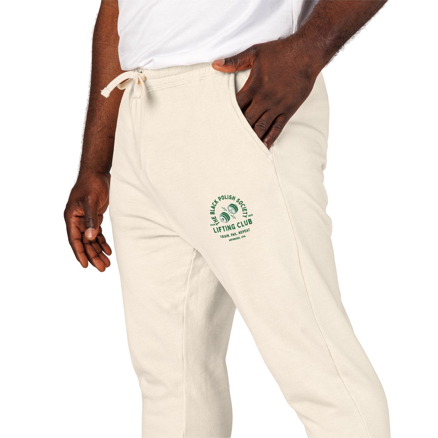 The Black Polish Society Lifting Club COMFY COTTON LINE Unisex Sweatpants
