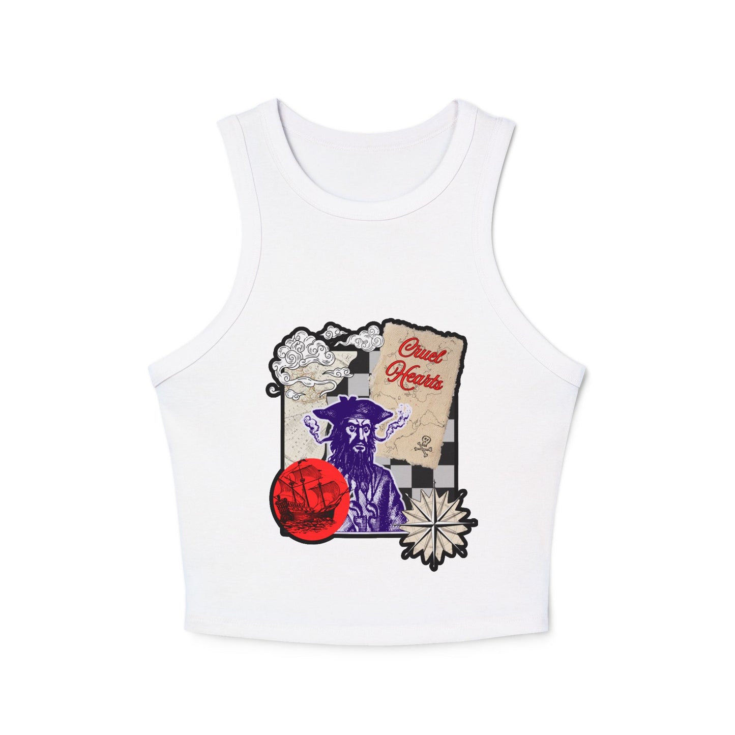 BLACK BEARD CROP TOP