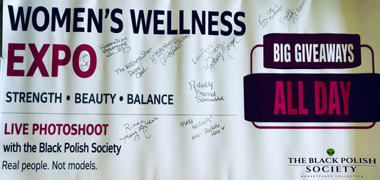 event poster signed by the vendors