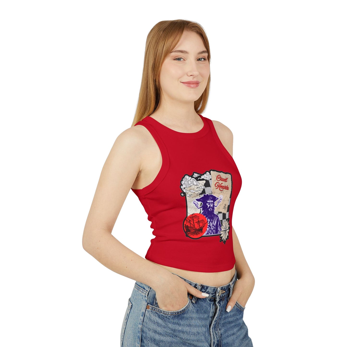 BLACK BEARD CROP TOP