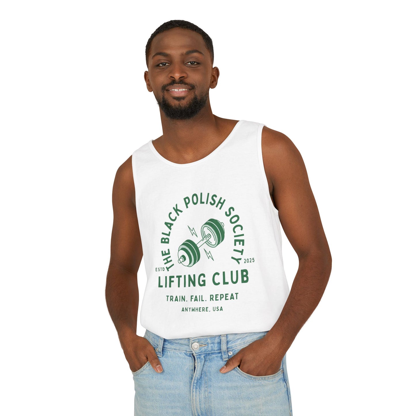 The Black Polish Society Lifting Club COMFY COTTON LINE Unisex Tank Top