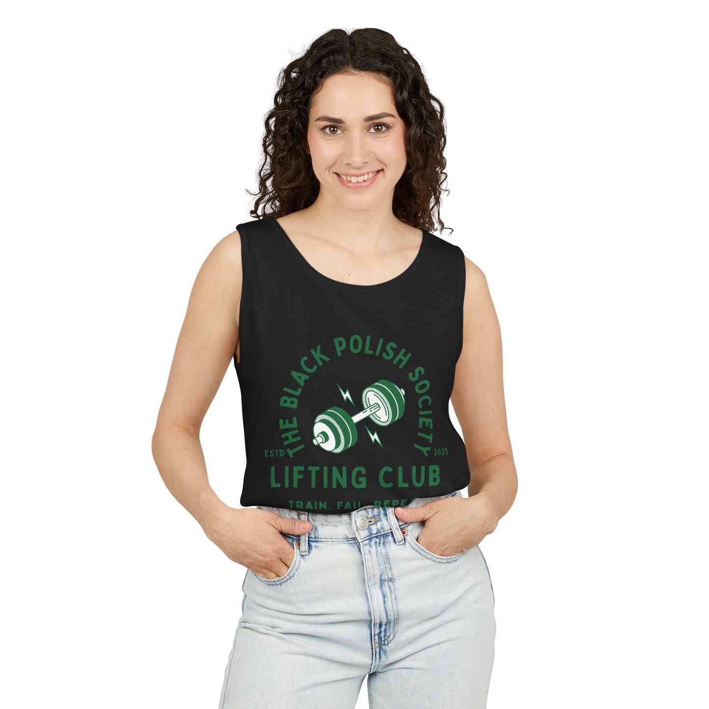 The Black Polish Society Lifting Club COMFY COTTON LINE Unisex Tank Top