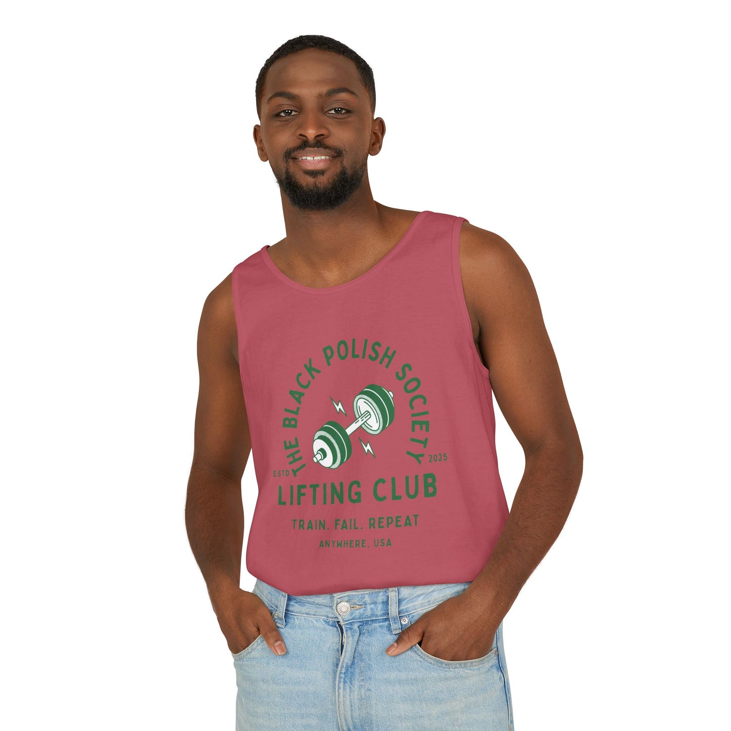 The Black Polish Society Lifting Club COMFY COTTON LINE Unisex Tank Top