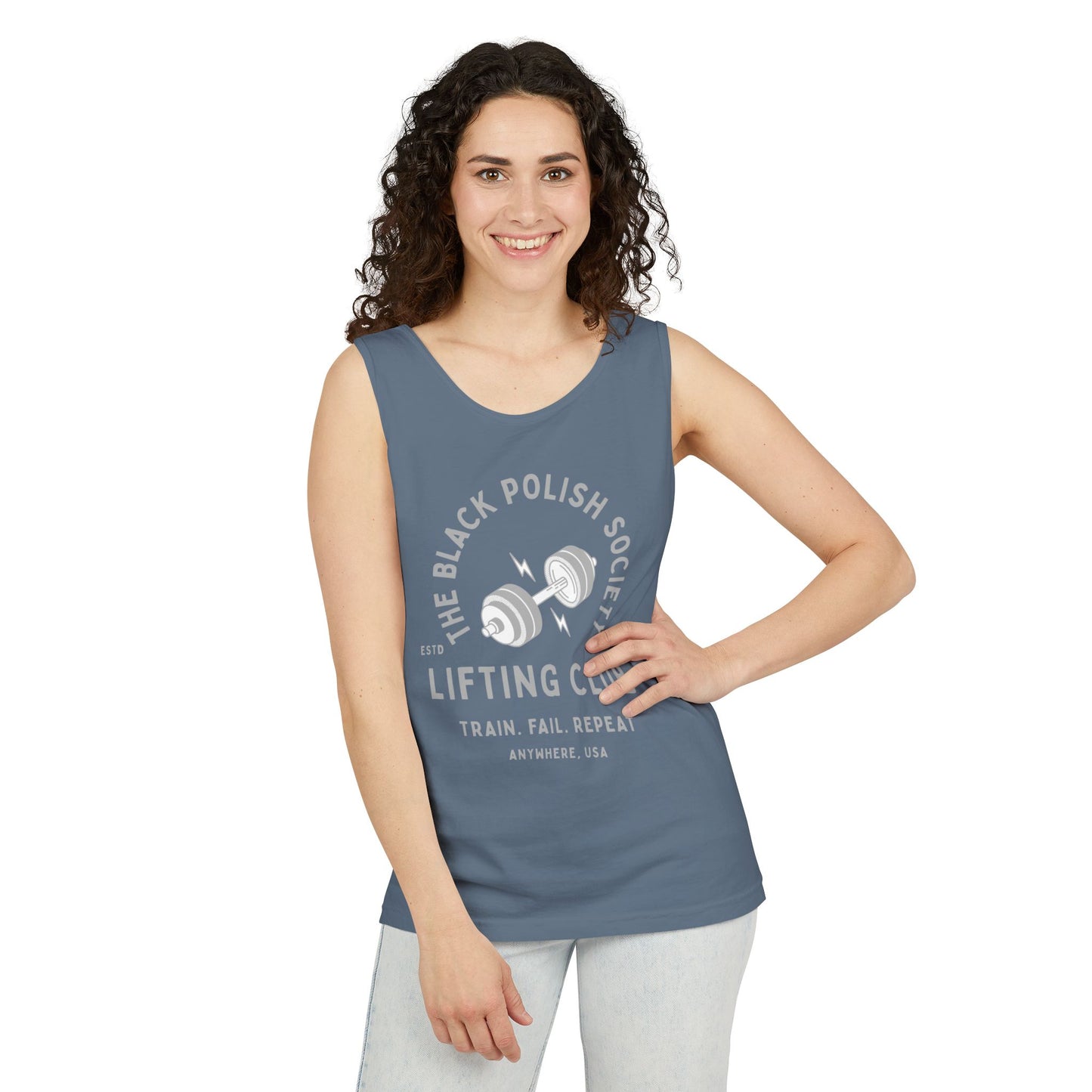 The Black Polish Society Lifting Club COMFY COTTON LINE Unisex Tank Top