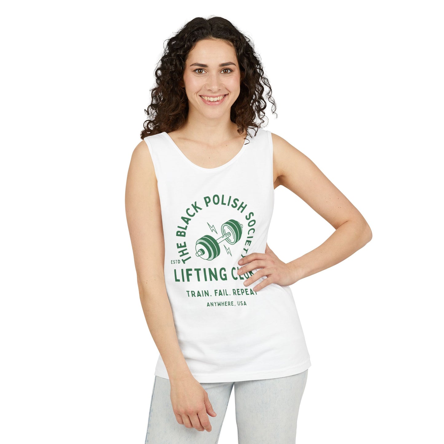 The Black Polish Society Lifting Club COMFY COTTON LINE Unisex Tank Top