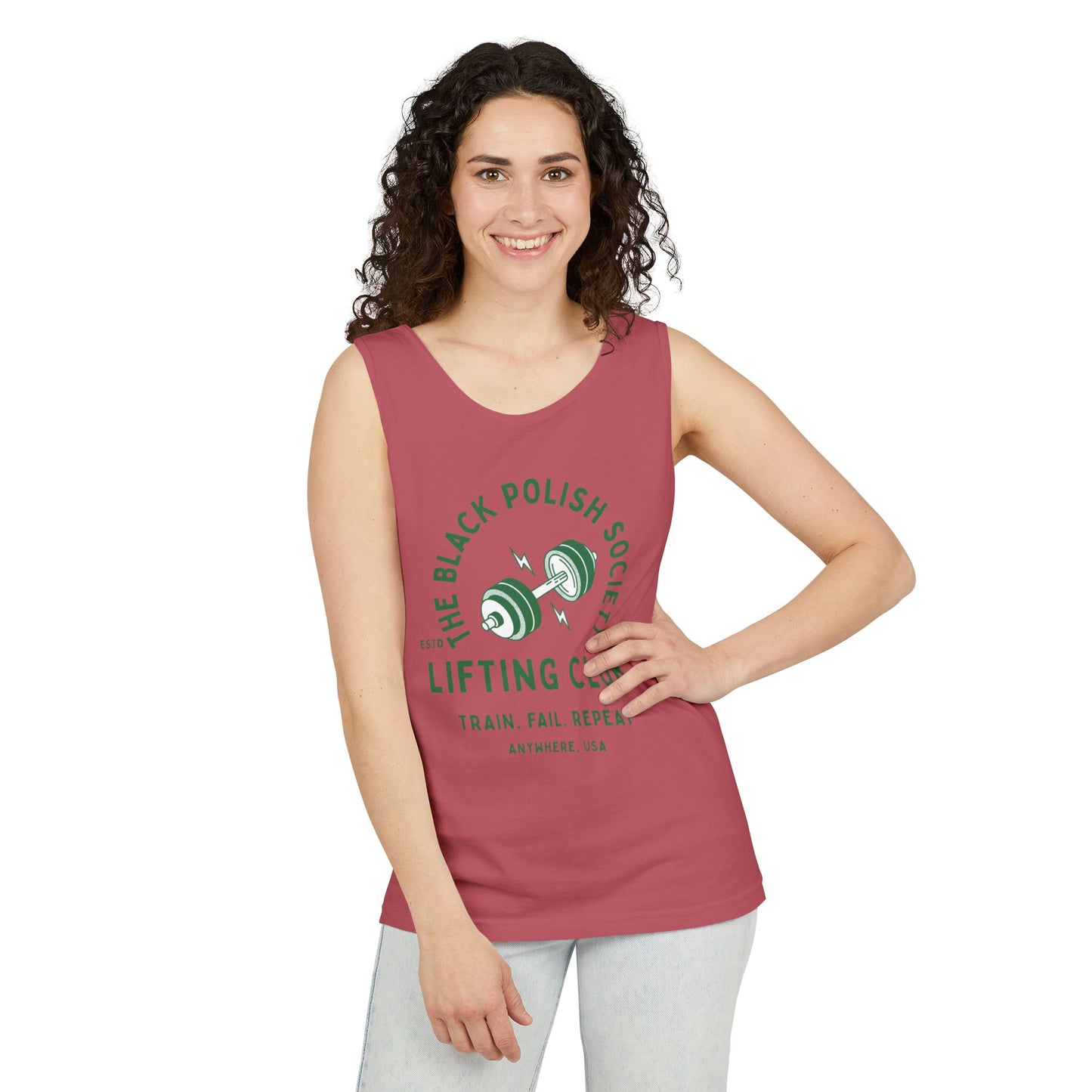 The Black Polish Society Lifting Club COMFY COTTON LINE Unisex Tank Top