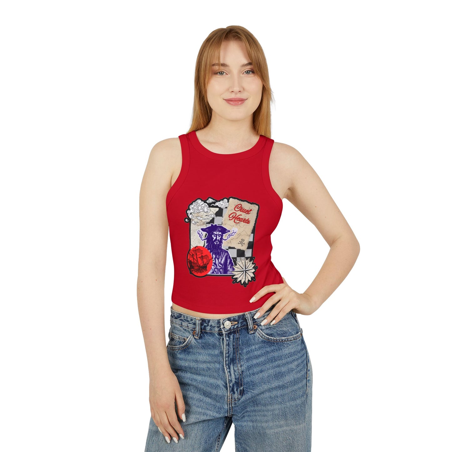 BLACK BEARD CROP TOP