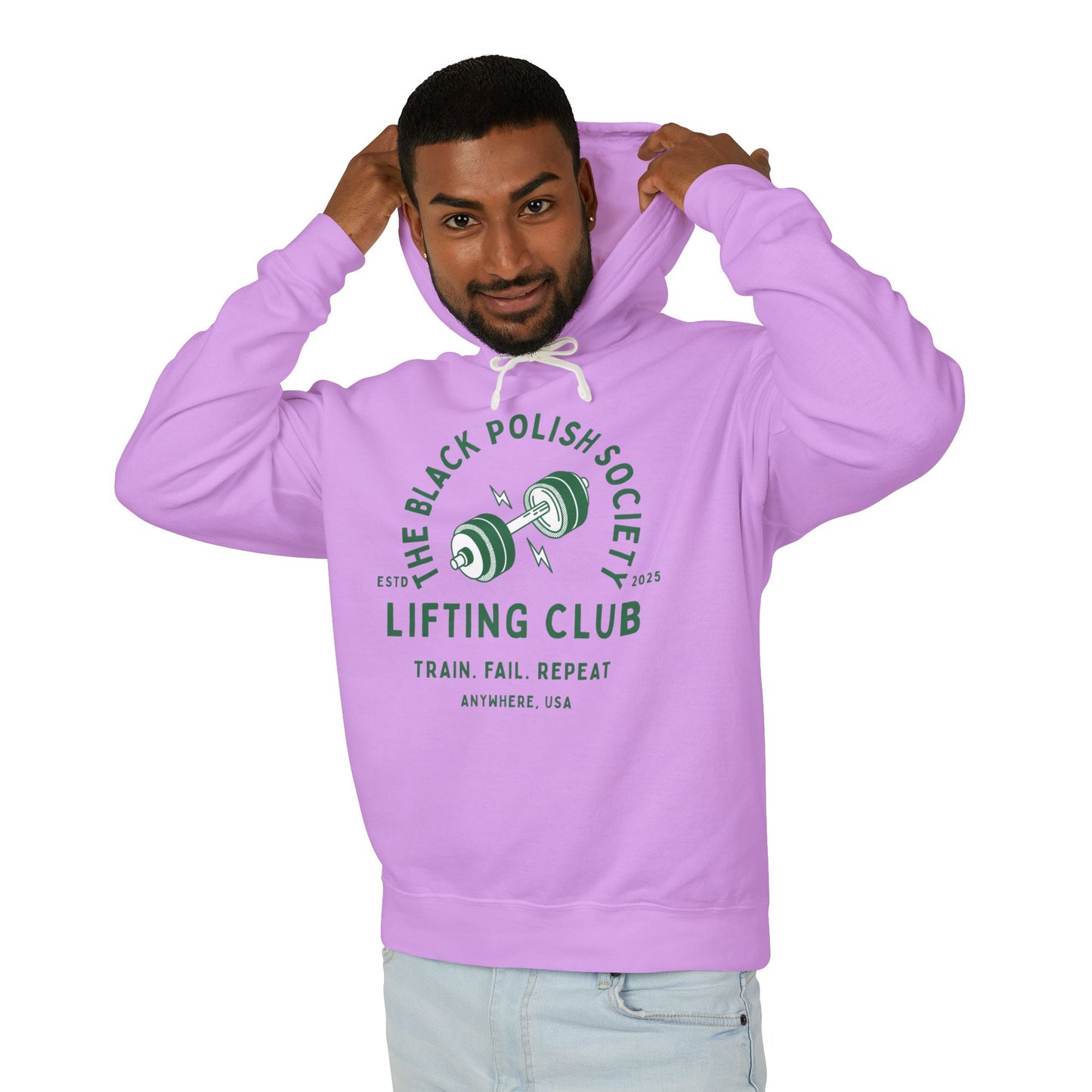 The Black Polish Society Lifting Club COMFY COTTON LINE Unisex Hoodie