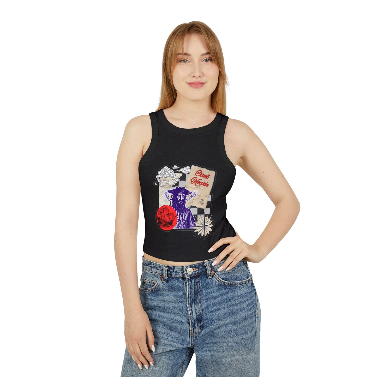 BLACK BEARD CROP TOP
