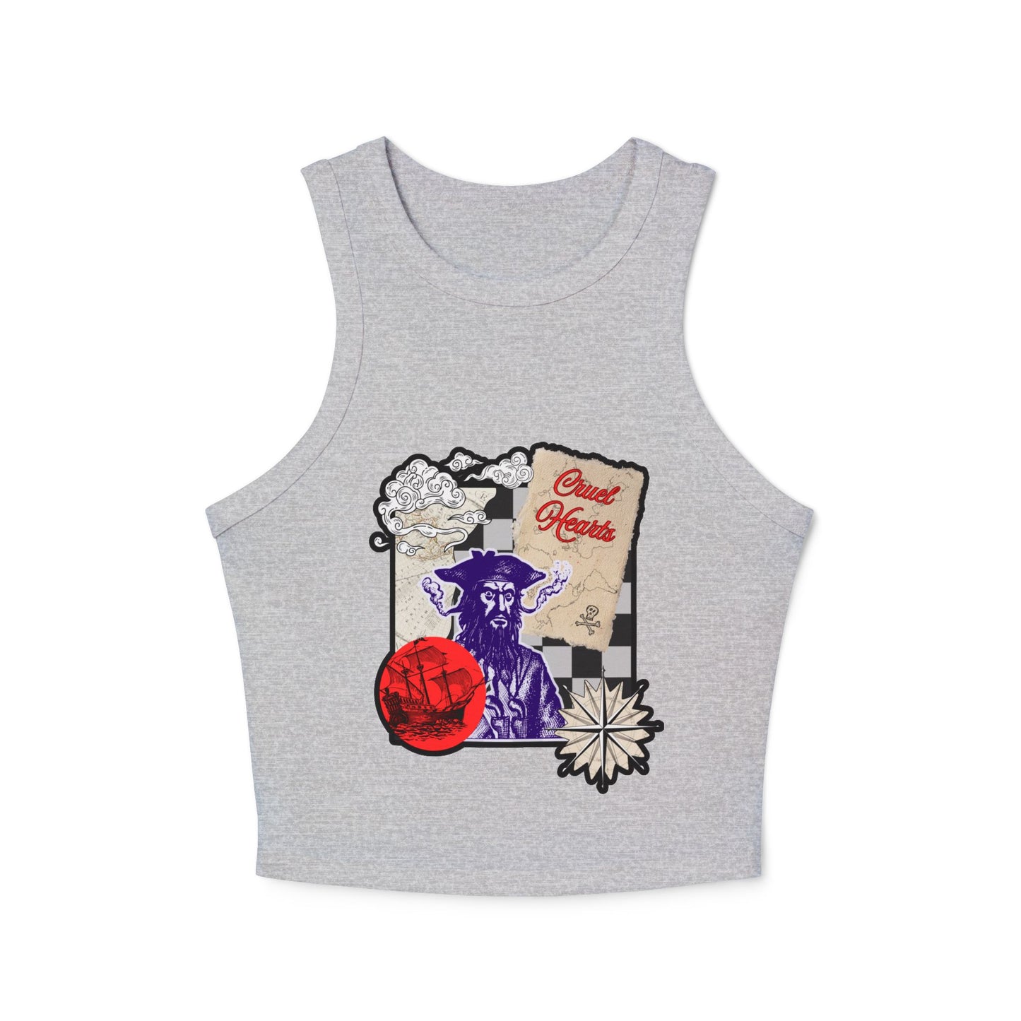 BLACK BEARD CROP TOP