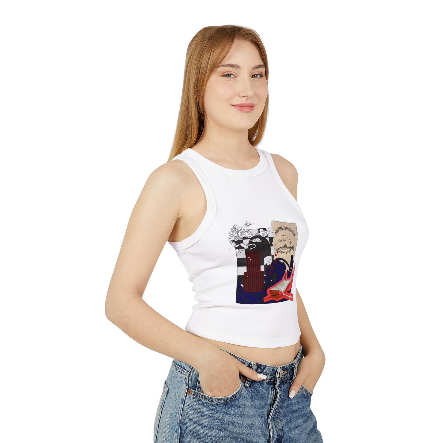 GYM SHARK CROP TOP