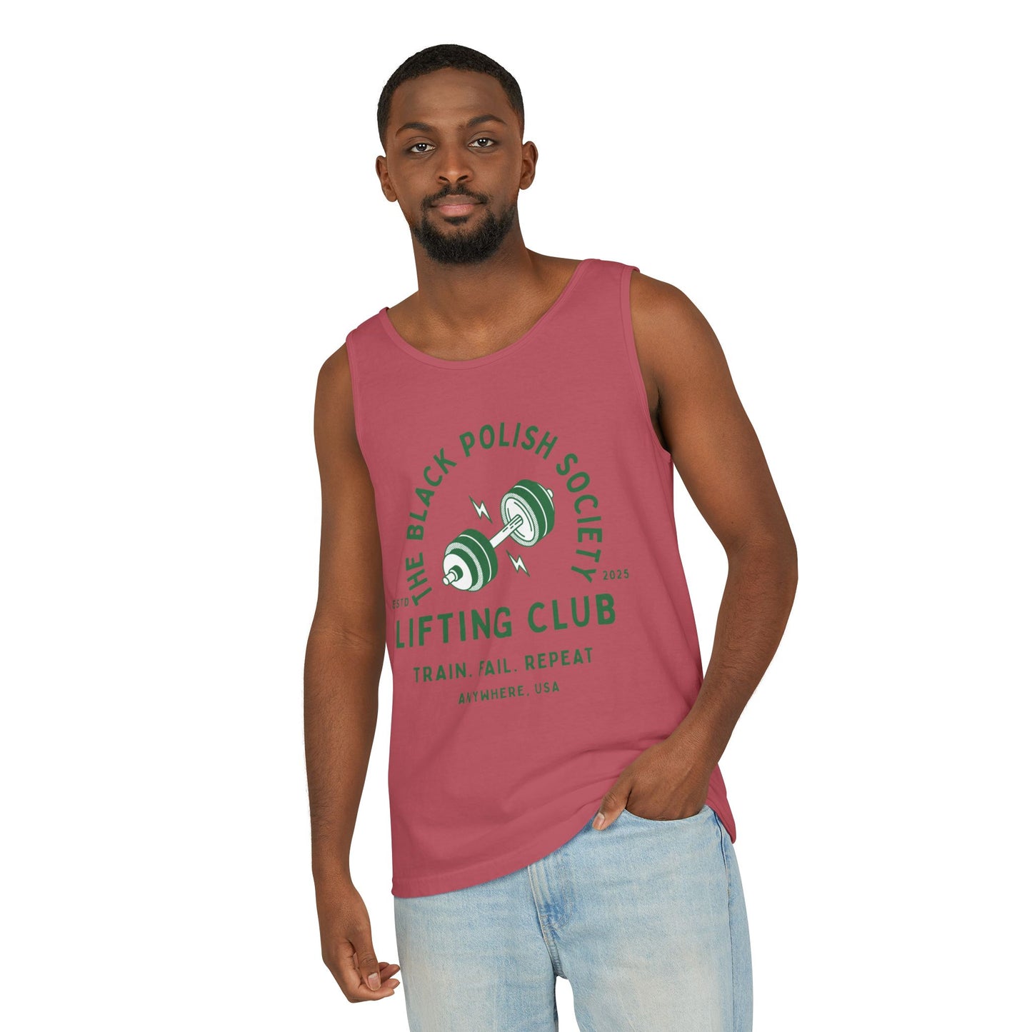 The Black Polish Society Lifting Club COMFY COTTON LINE Unisex Tank Top