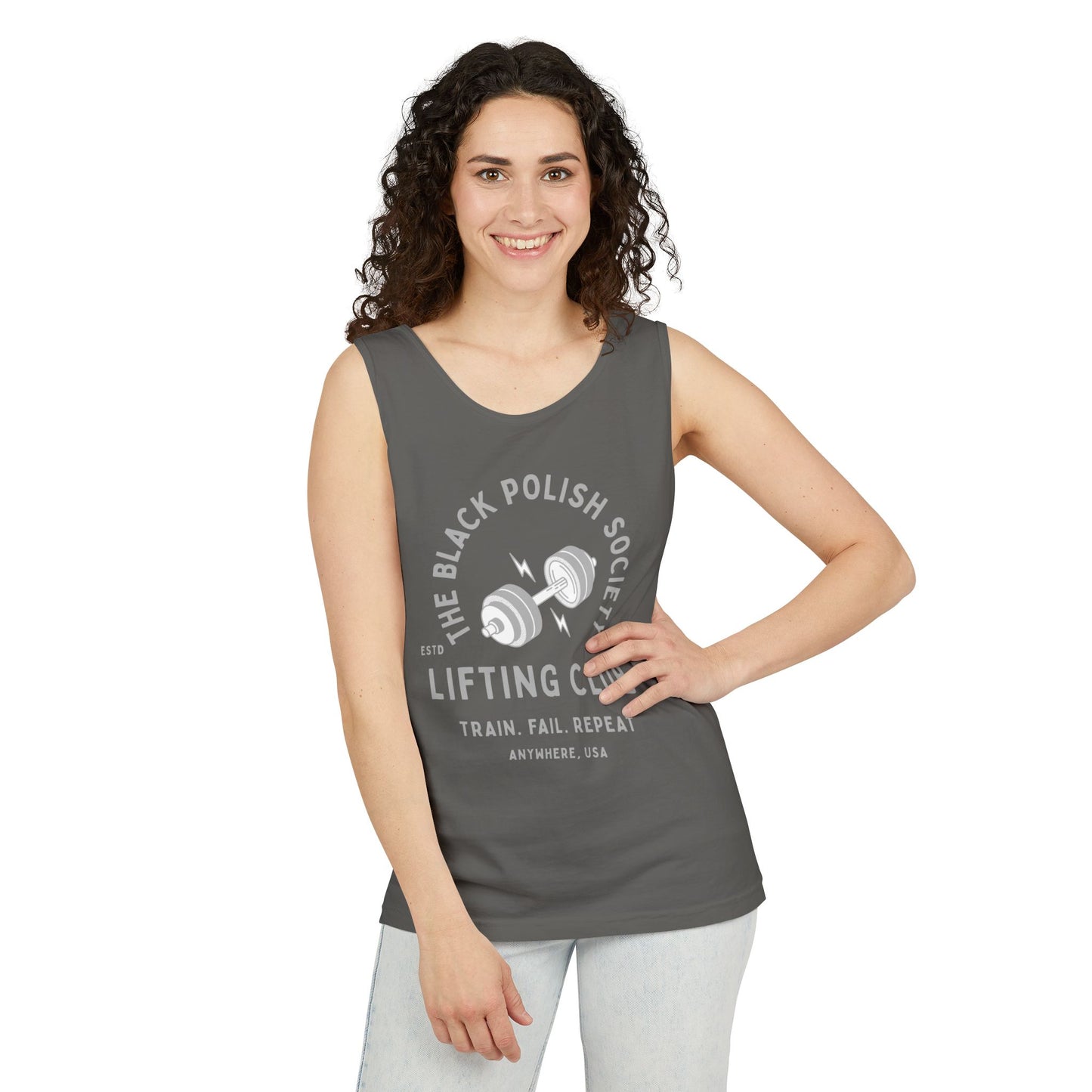 The Black Polish Society Lifting Club COMFY COTTON LINE Unisex Tank Top