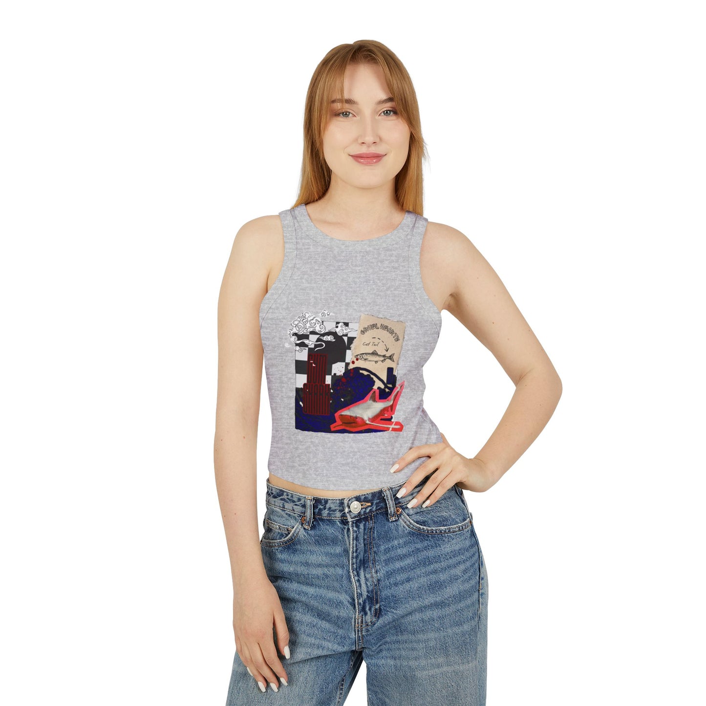 GYM SHARK CROP TOP