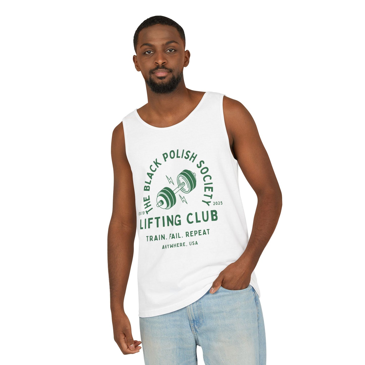 The Black Polish Society Lifting Club COMFY COTTON LINE Unisex Tank Top