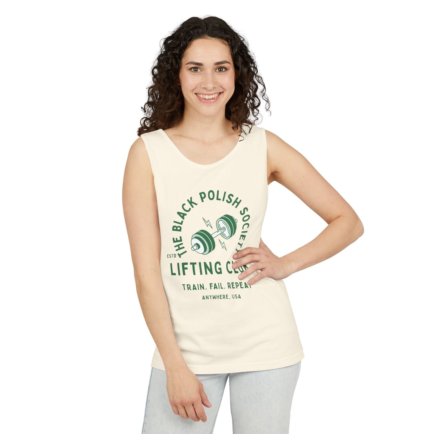 The Black Polish Society Lifting Club COMFY COTTON LINE Unisex Tank Top