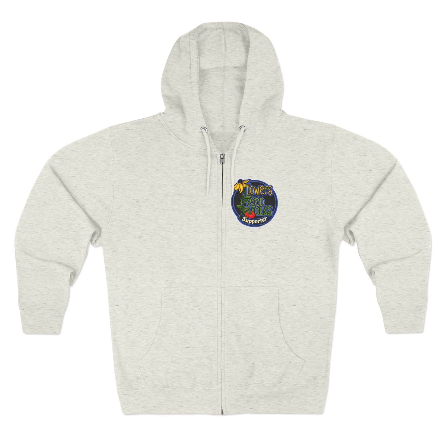 Flowers Feed Folks Zip Hoodie