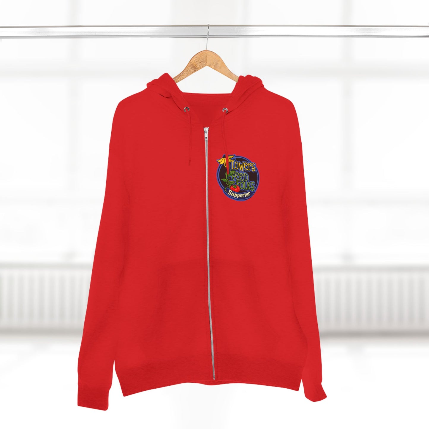 Flowers Feed Folks Zip Hoodie