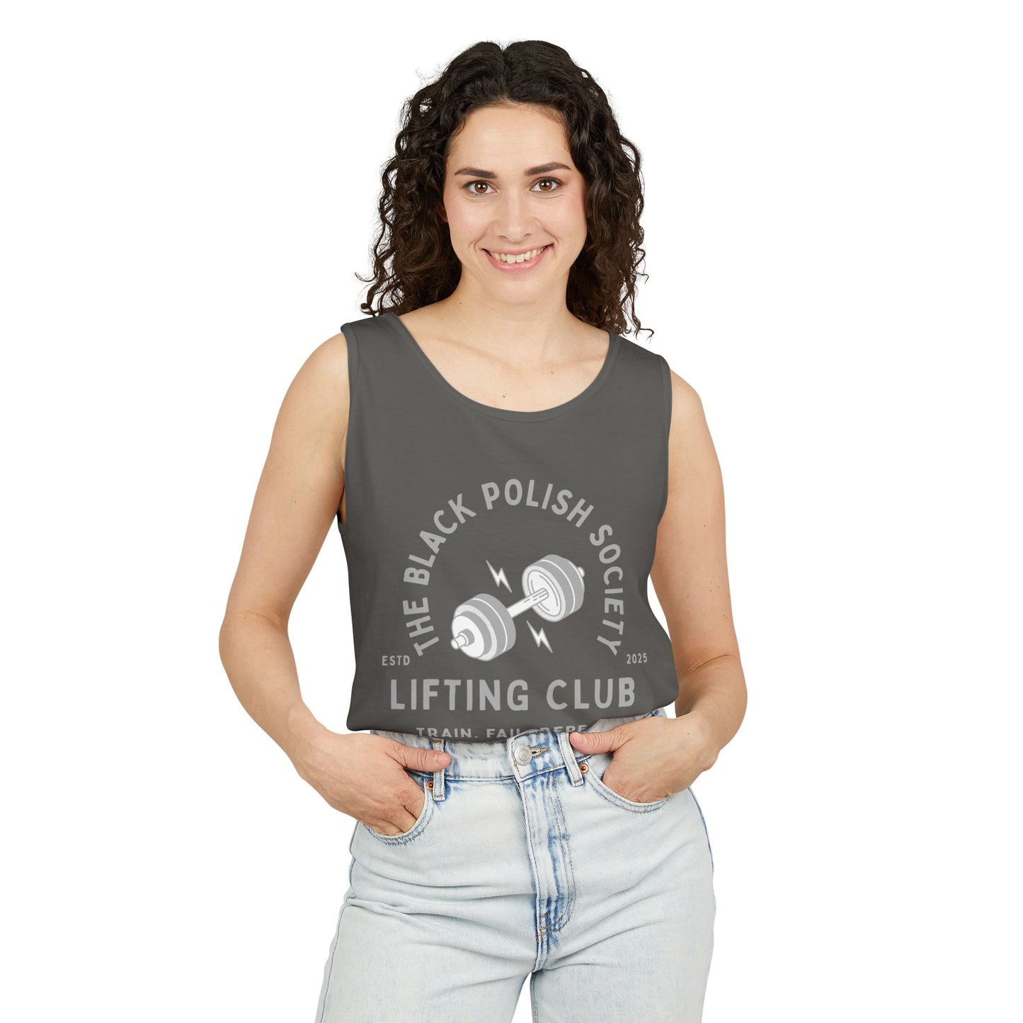 The Black Polish Society Lifting Club COMFY COTTON LINE Unisex Tank Top