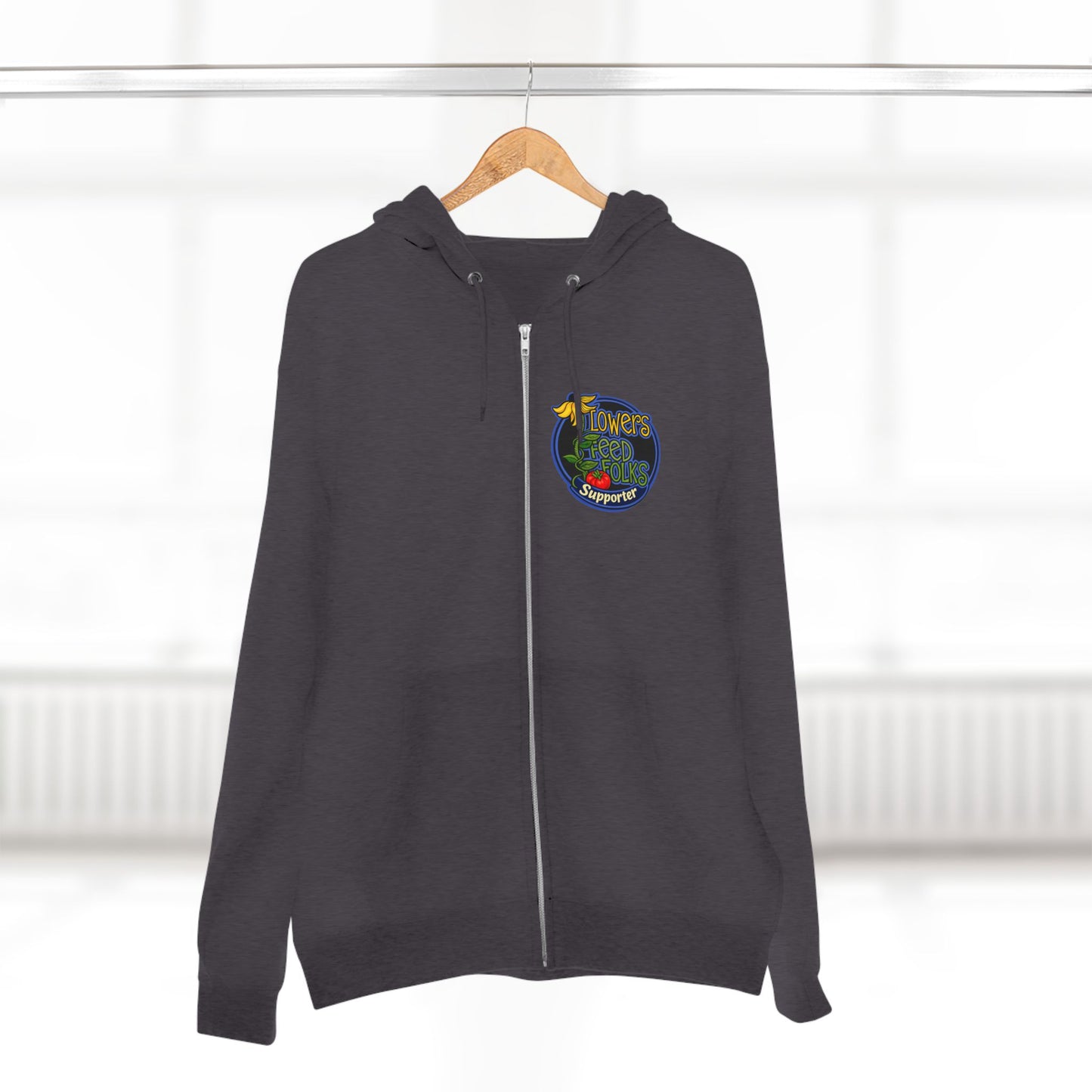 Flowers Feed Folks Zip Hoodie