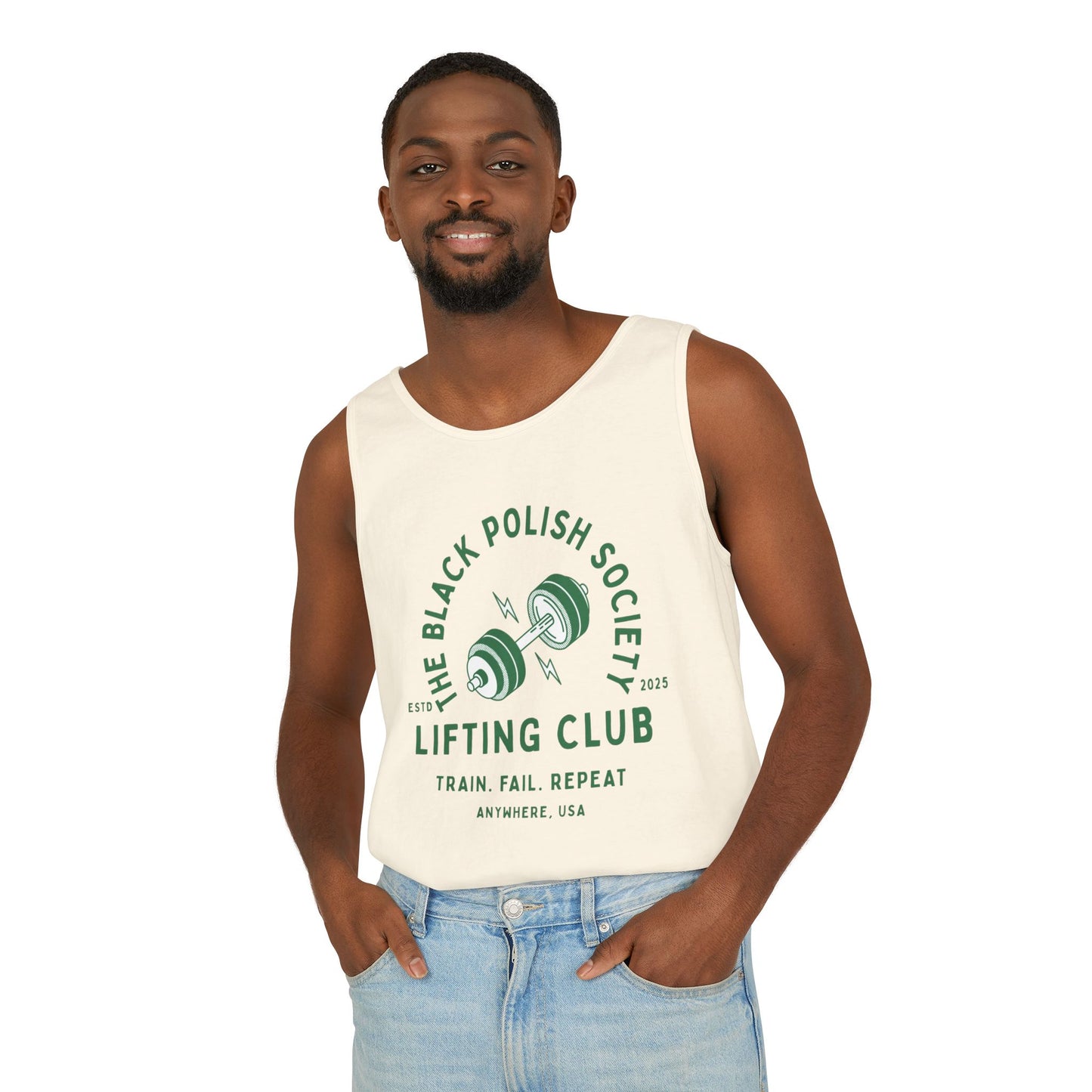 The Black Polish Society Lifting Club COMFY COTTON LINE Unisex Tank Top