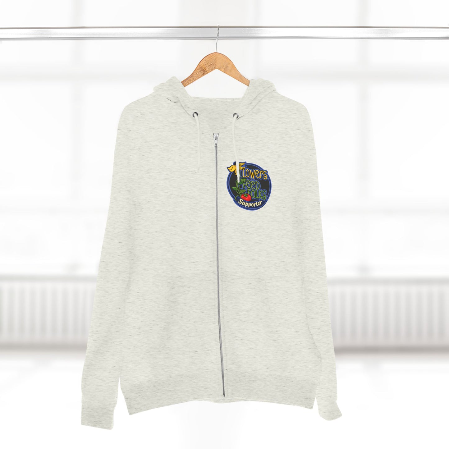 Flowers Feed Folks Zip Hoodie