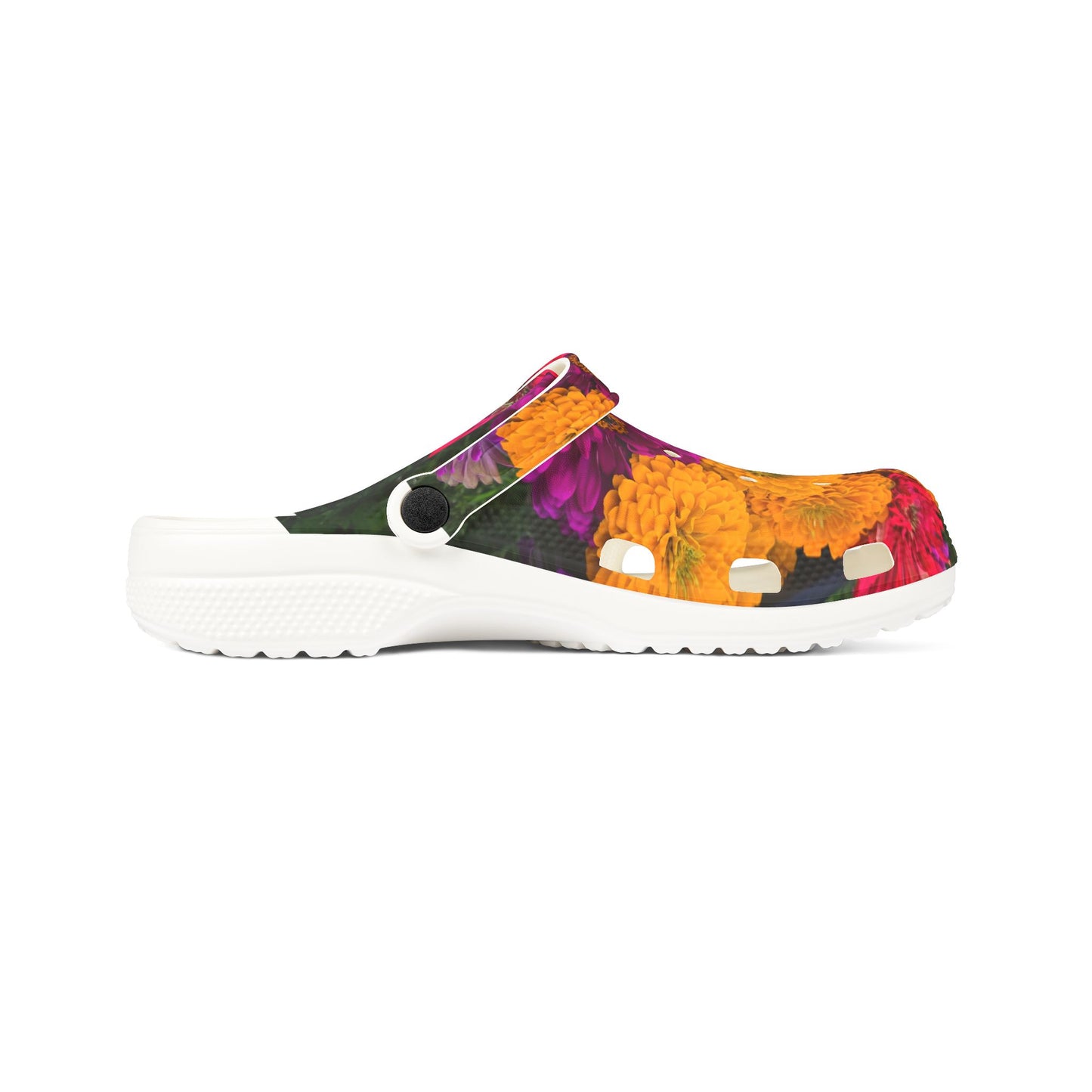 Flowers Feed Folks Floral Garden Clogs