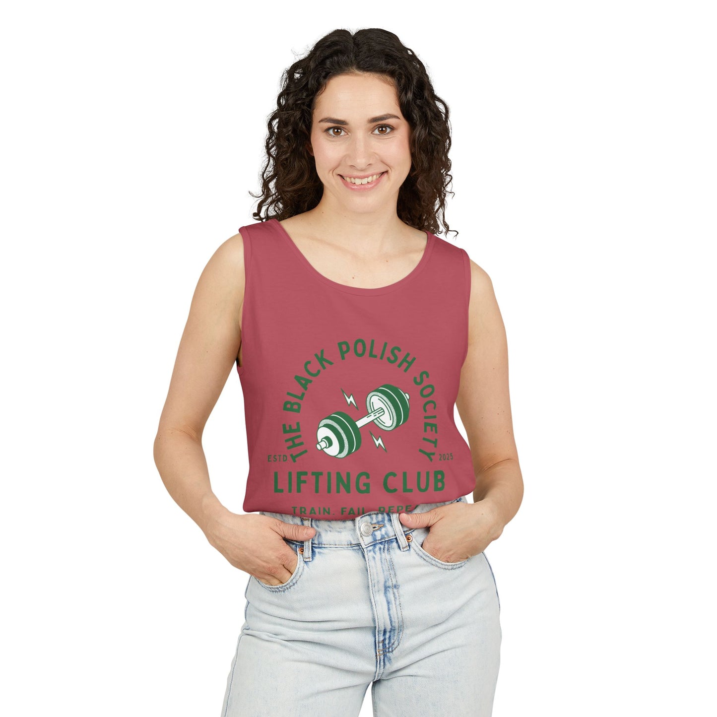 The Black Polish Society Lifting Club COMFY COTTON LINE Unisex Tank Top