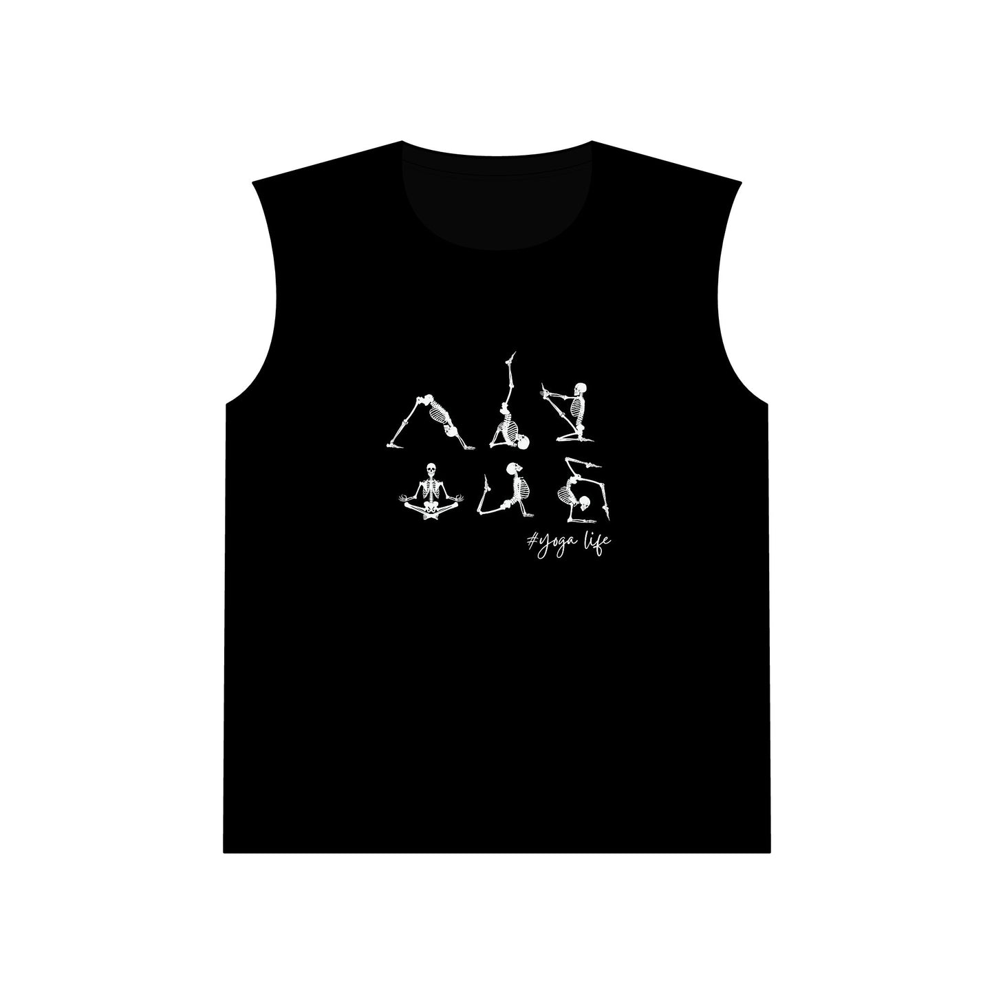 Skeleton Yoga Pose Muscle Tshirt
