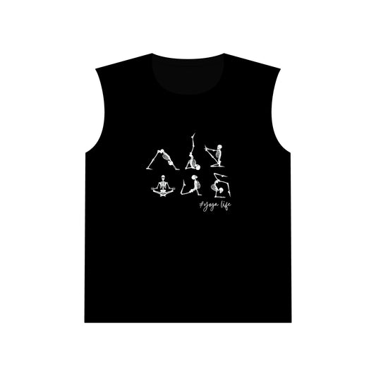 Skeleton Yoga Pose Muscle Tshirt