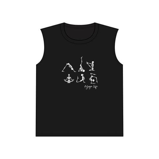 Skeleton Yoga Pose Muscle Tshirt