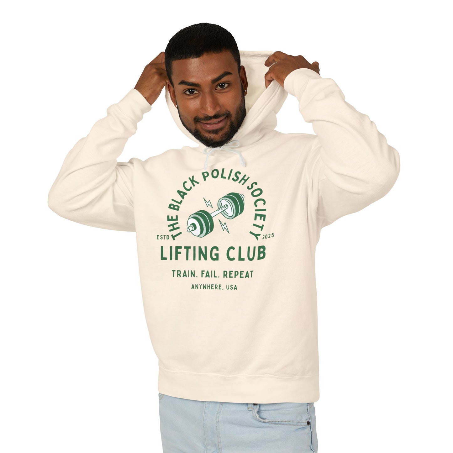 The Black Polish Society Lifting Club COMFY COTTON LINE Unisex Hoodie