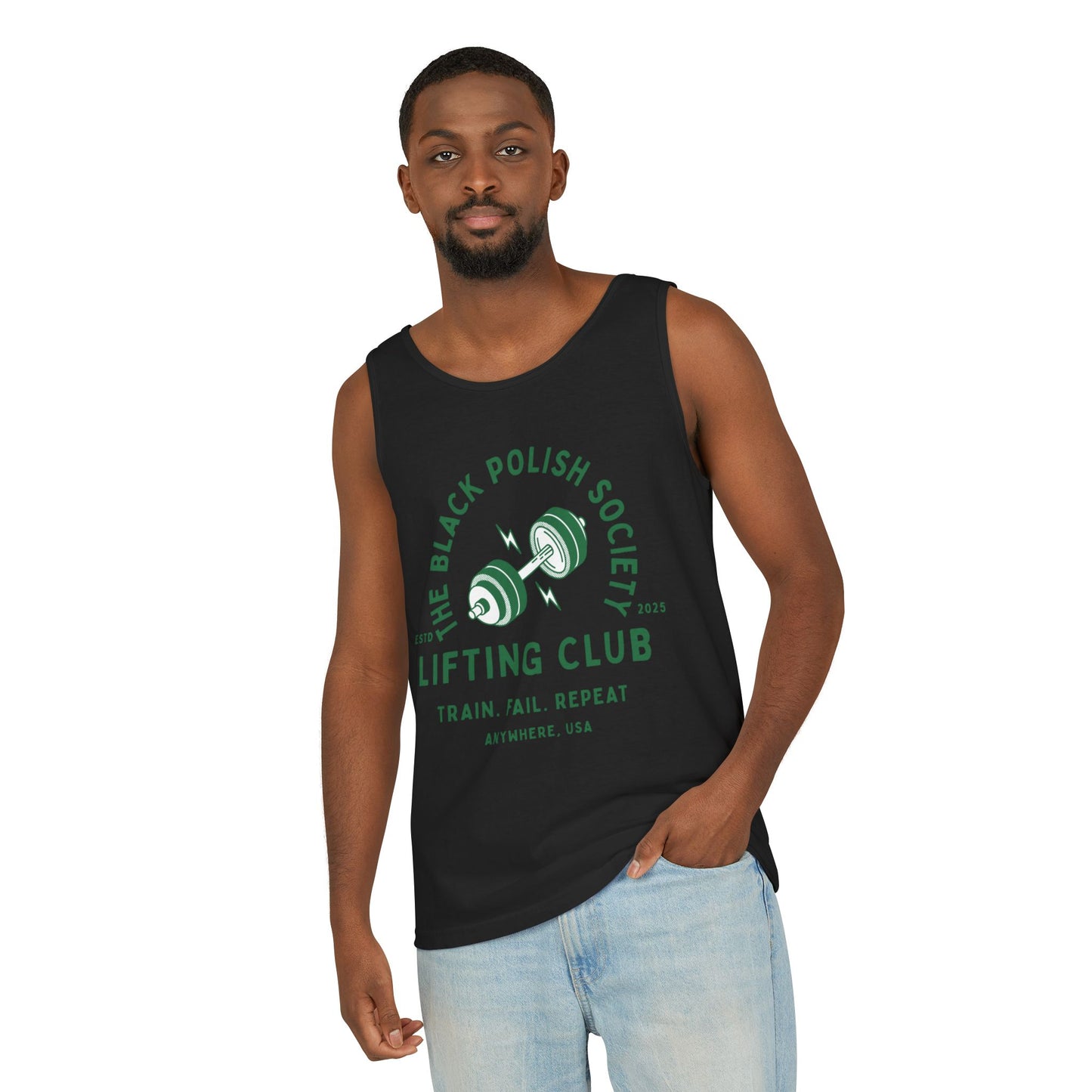 The Black Polish Society Lifting Club COMFY COTTON LINE Unisex Tank Top