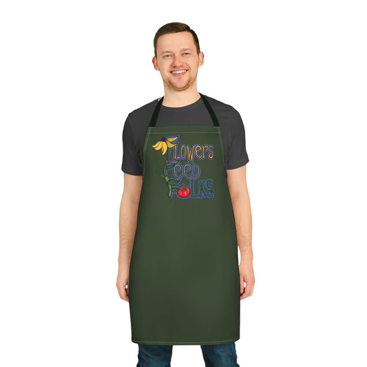 Flower Feed Folks Kitchen or Gardening Apron