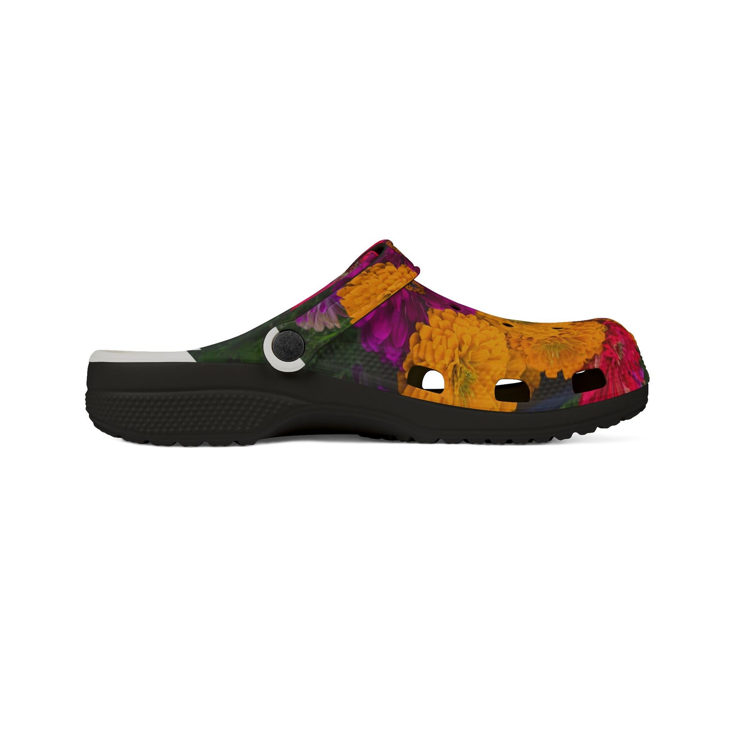 Flowers Feed Folks Floral Garden Clogs