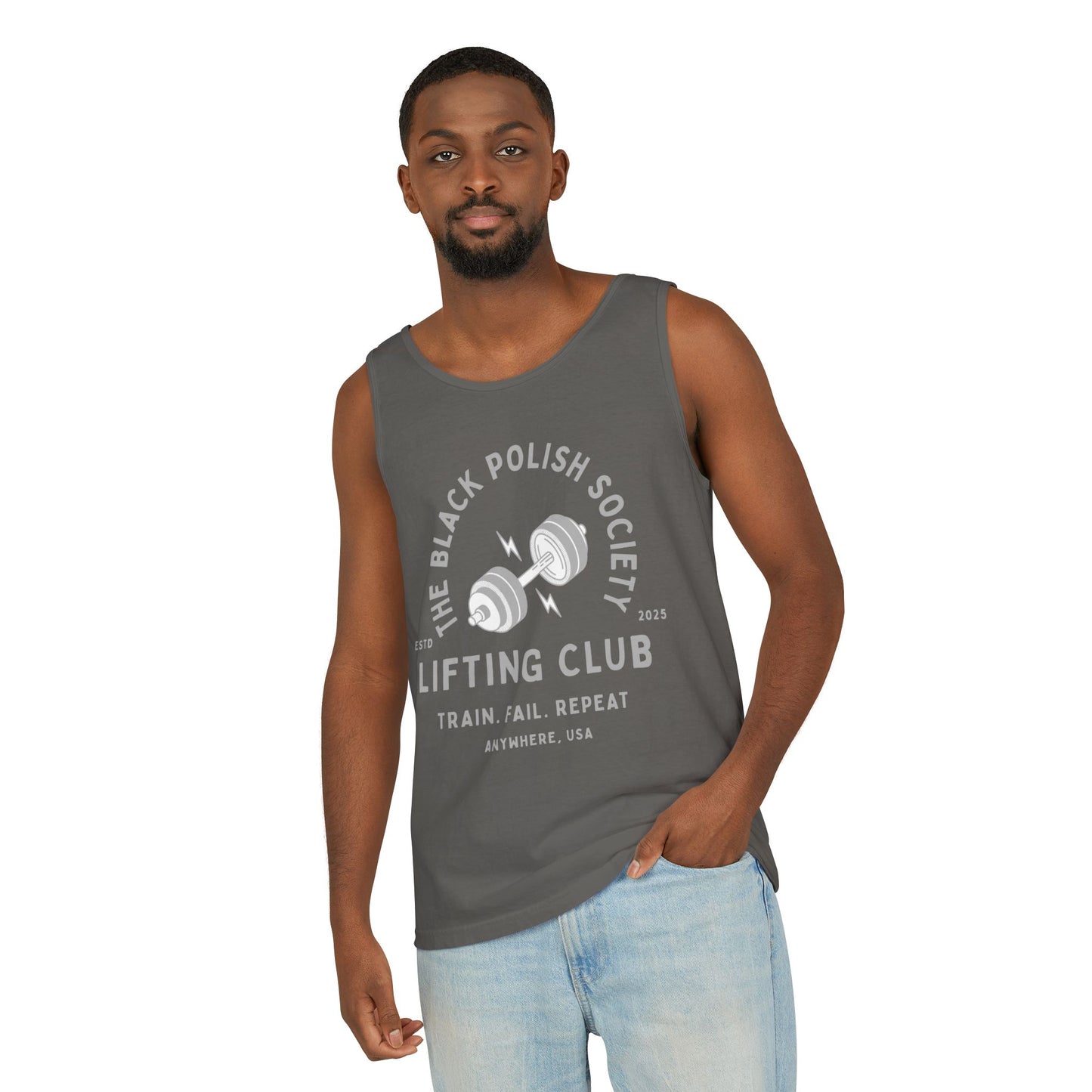 The Black Polish Society Lifting Club COMFY COTTON LINE Unisex Tank Top