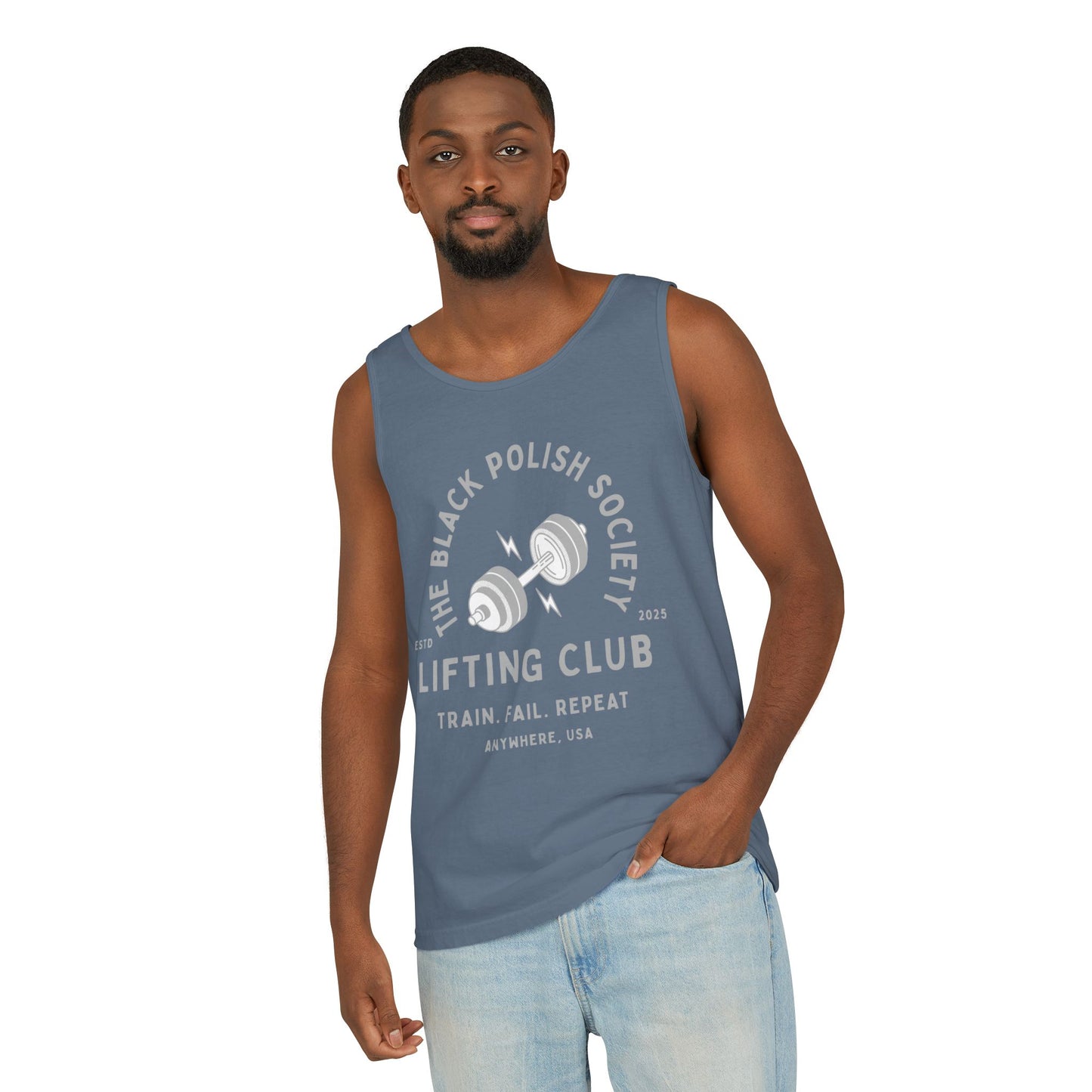 The Black Polish Society Lifting Club COMFY COTTON LINE Unisex Tank Top