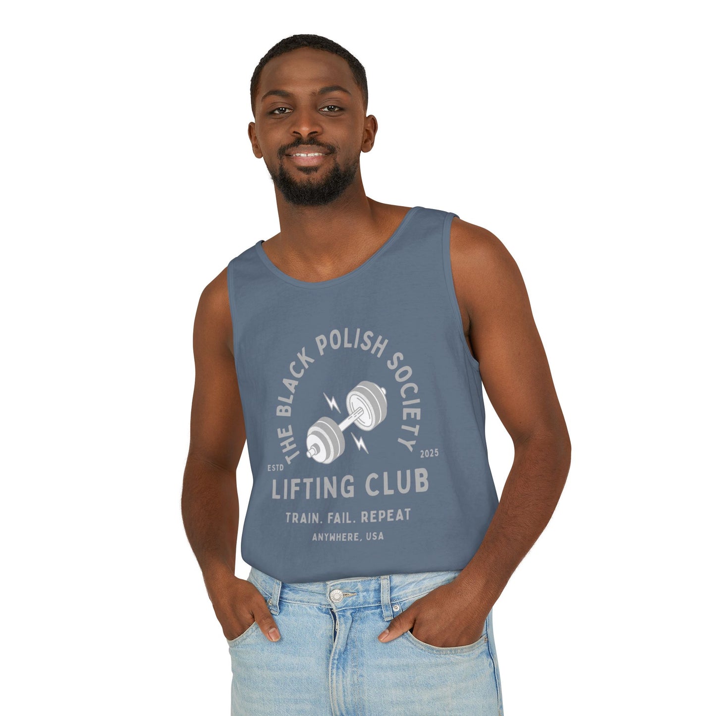 The Black Polish Society Lifting Club COMFY COTTON LINE Unisex Tank Top
